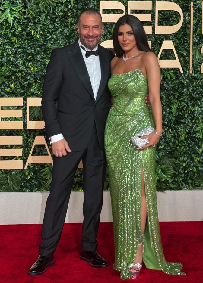 ماجد المصري وزوجته 