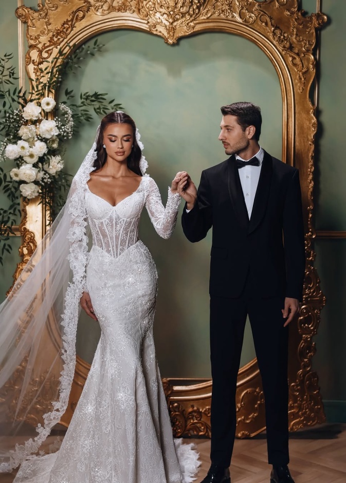 خصر الباسك الناعم في عروض Danida Bridal  لربيع 2026