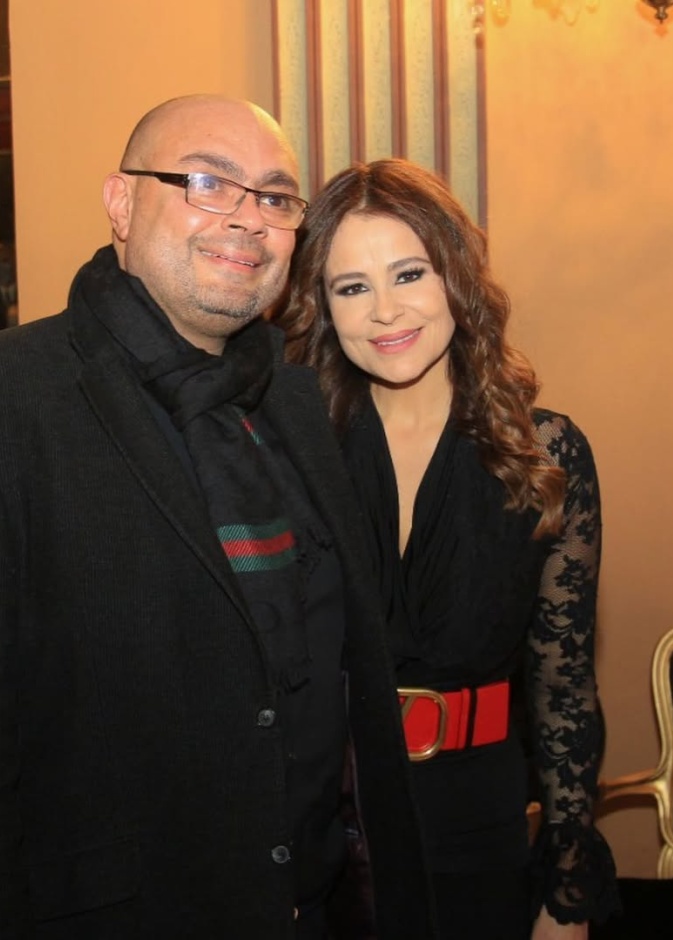 كارول سماحة وزوجها الراحل وليد مصطفى