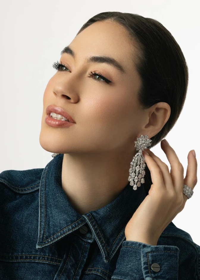 FANTASIA by DESERIO- Cluster Waterfall Earrings
