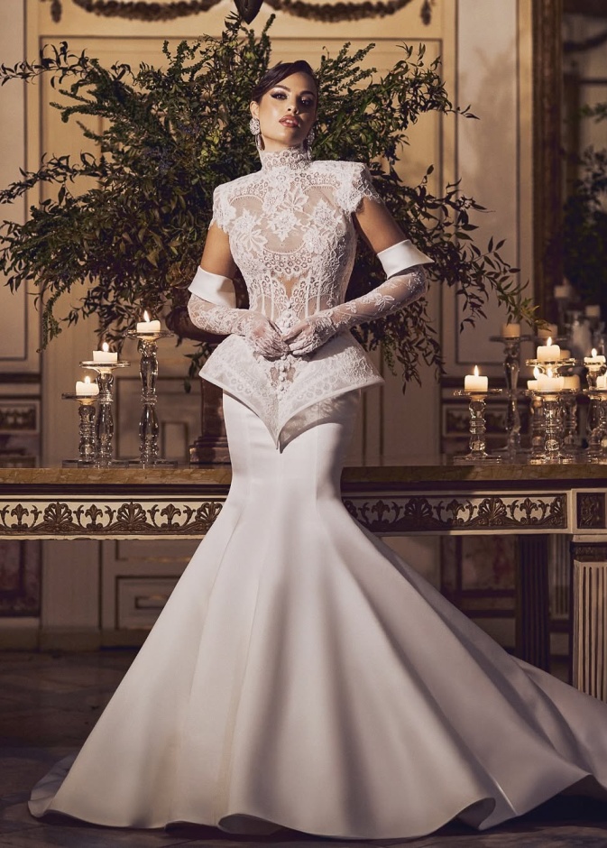 إطلالة زفاف من دار salvatore_pappacena_couture