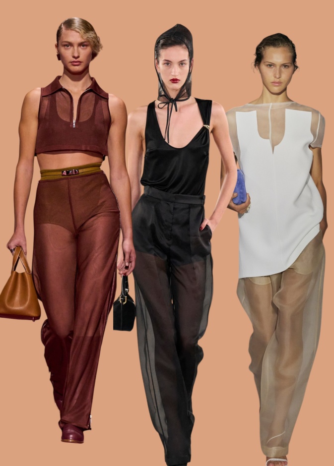 البنطلون الشفاف تعبير قوي عن الأنوثة والجرأة في ربيع 2025