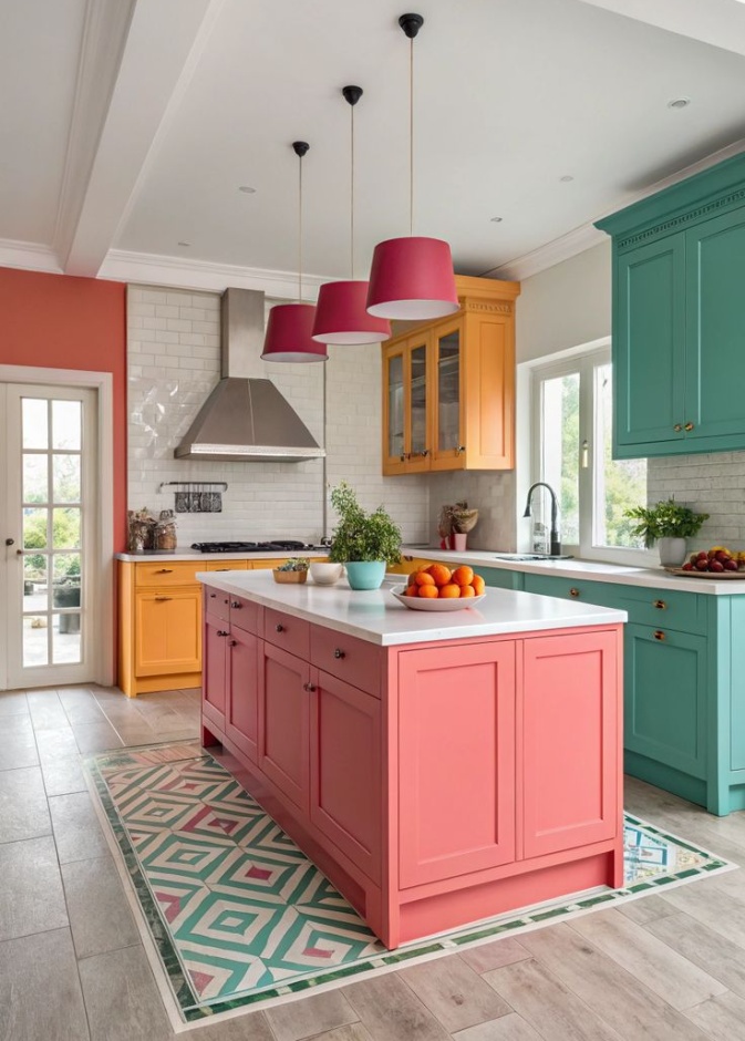 المطابخ ثلاثية الألوان هي الصيحة الأحدث المفضلة لخبراء التصميم الداخلي في 2025 (الصورة الرئيسية)