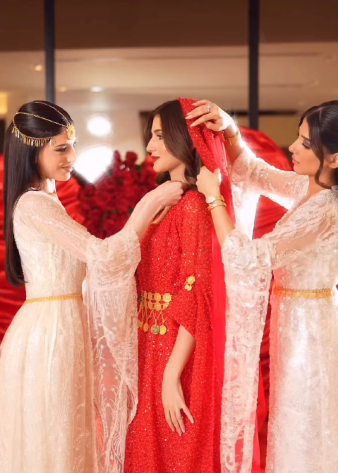 شيرين بيوتي تتألق بلمسة تراثية فاخرة في ليلة الحناء قبل زفافها المنتظر  