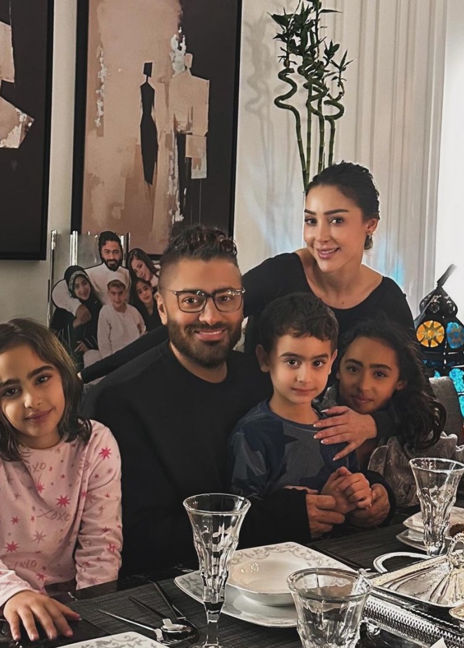 تامر حسني وأبنائه