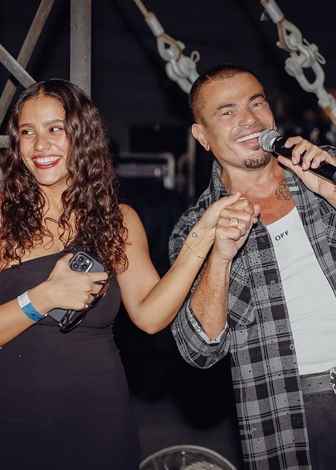 عمرو دياب وابنته