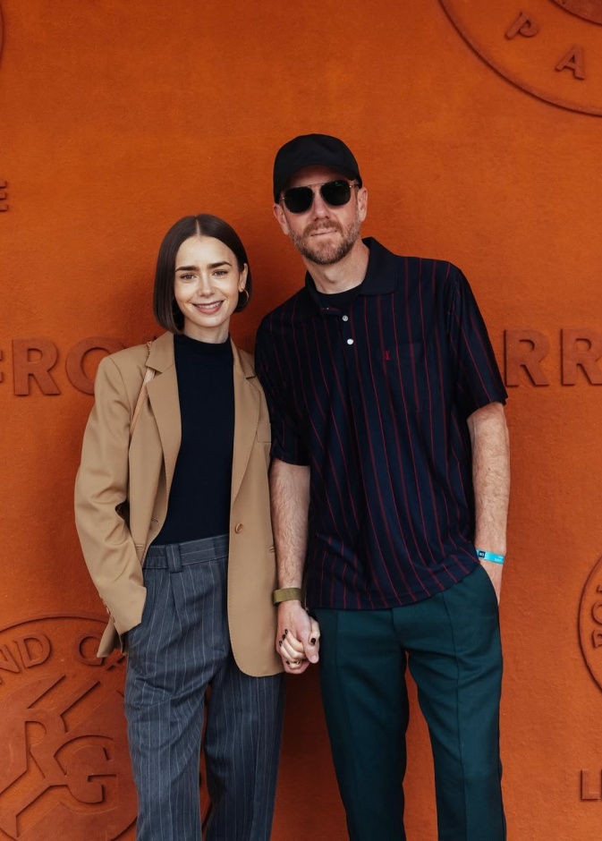 ليلي كولينز وزوجها