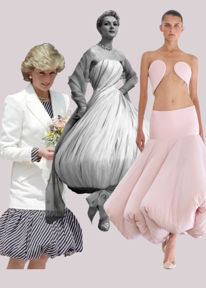  التنورة المنفوخة Balloon skirt من الخمسينيات إلى الثمانينات إلى ربيع 2025