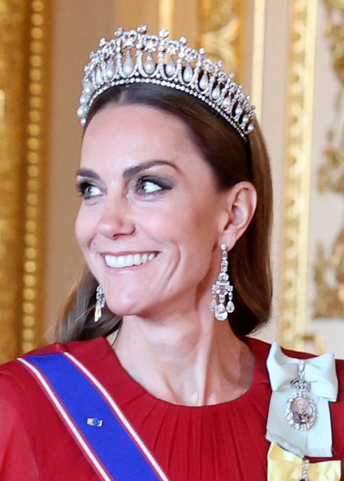 أميرة ويلز تتألق في مأدبة ماكرون