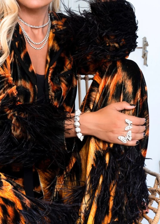 خاتم  من الذهب الأبيض والألماس الأبيض من مجموعة Butterfly من STEFERE