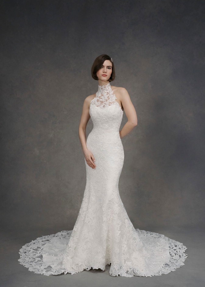 فستان زفاف بتصميم الحورية من دار آن بارغ