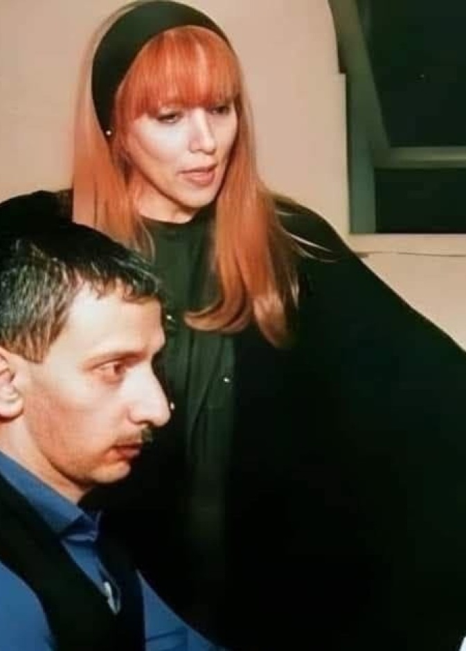 زياد الرحباني مع والدته السيدة فيروز