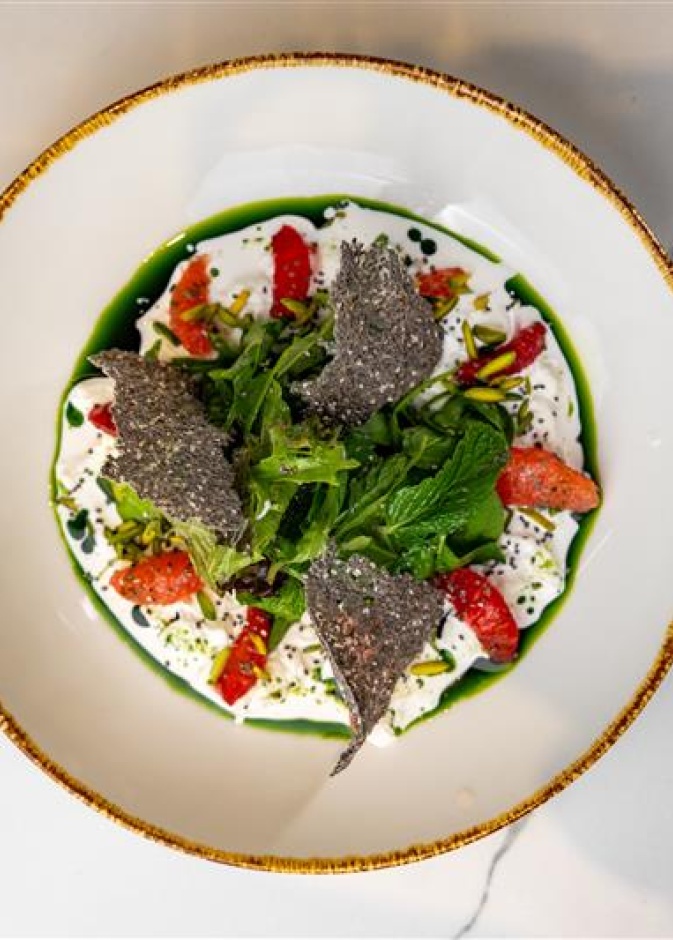 Stracciatella Cheese & Orange Salad