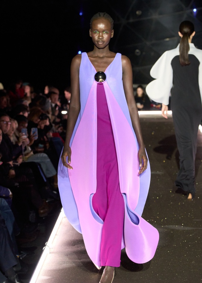 فستان بألوان مختلفة من Cardin