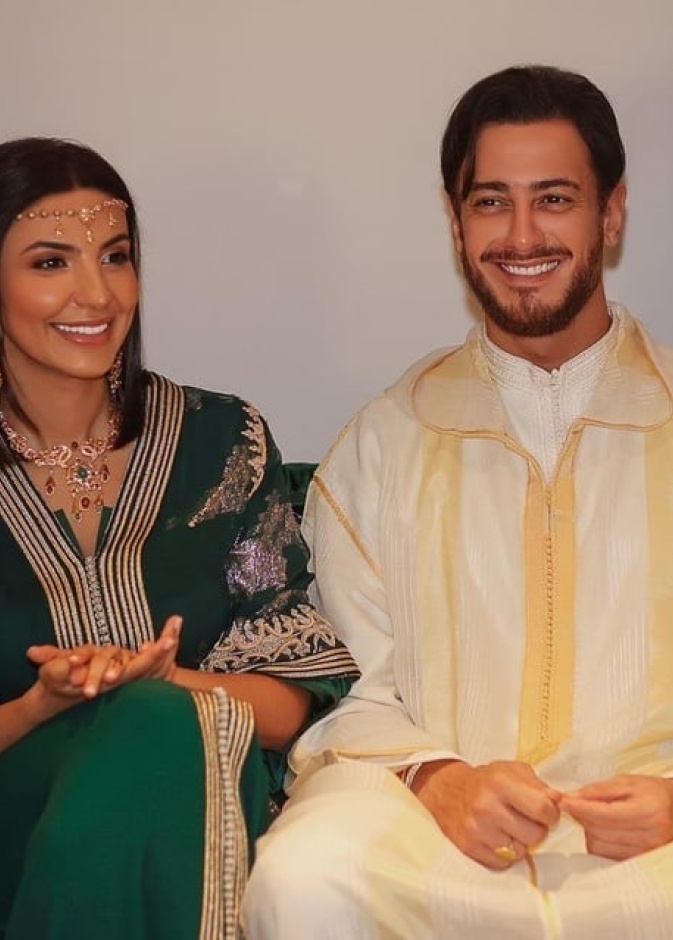 سعد لمجرد مع غيثة في حفل زفافهما