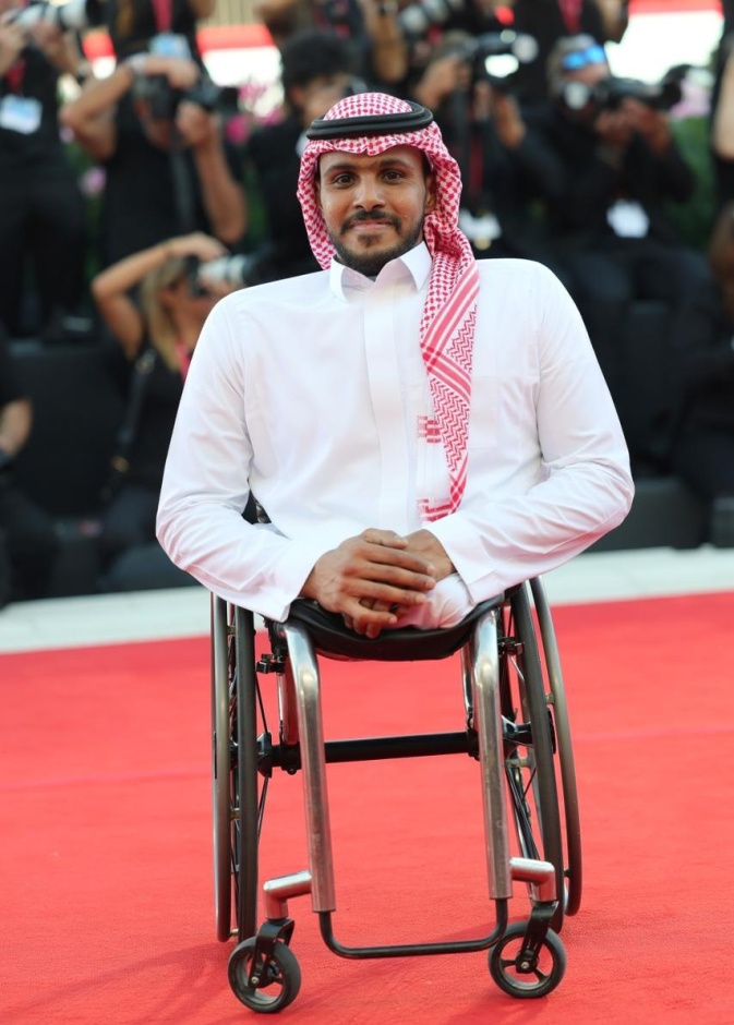 البطل البارالمبي عبدالرحمن القرشي في مهرجان فينيسيا 