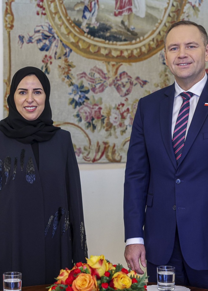 السفيرة الشهوان تقدم أوراق اعتمادها لرئيس جمهورية بولندا