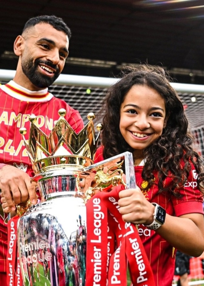 محمد صلاح وابنته