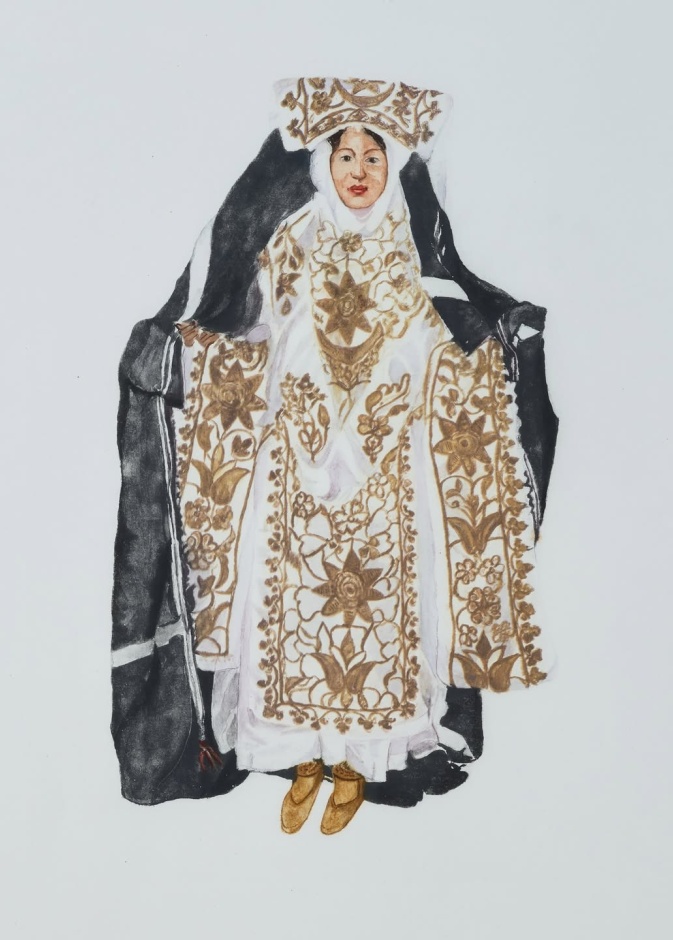  من أعمال الفنانة صفية بن زقر في المعرض