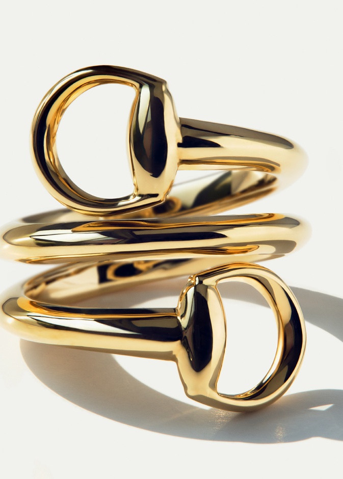 خاتم ذهب من مجموعة Horsebit من دار غوتشي