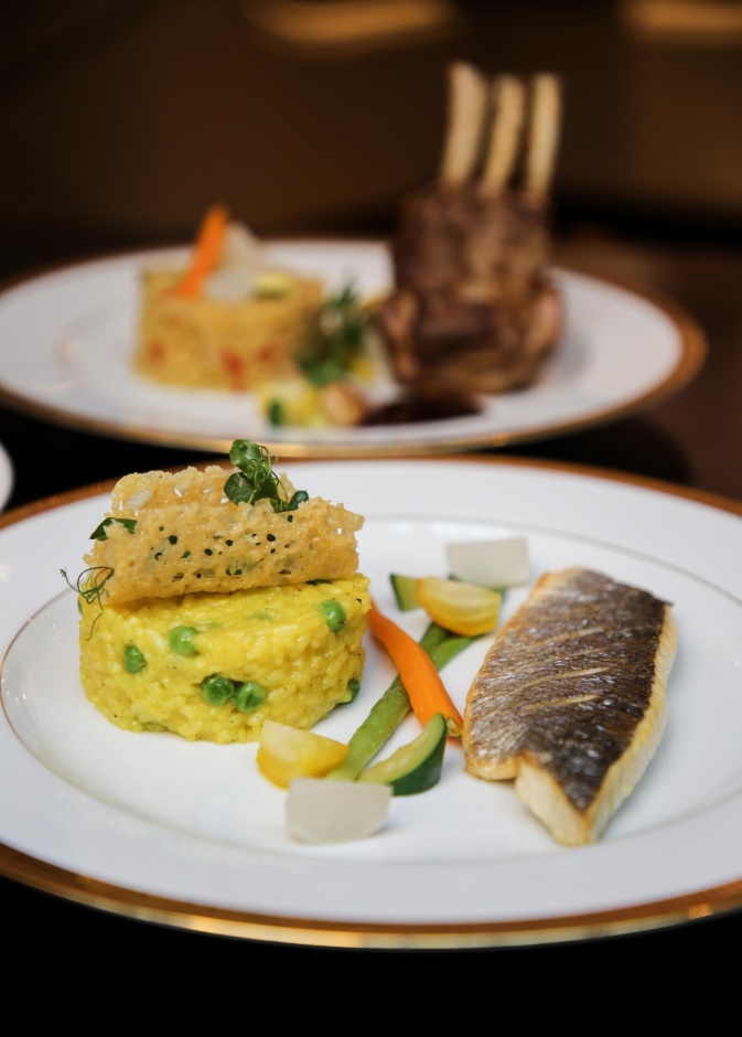 ريزوتو سمك القاروص