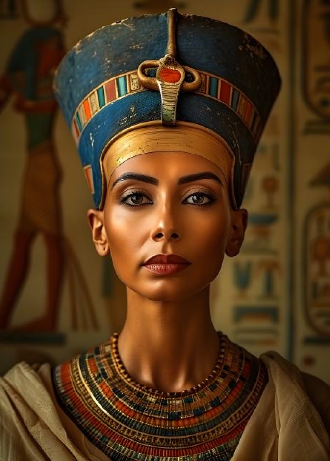 الملكة حتشبسوت قائدة استثنائية تروي رحلة كفاحها من المتحف المصري الكبير إلى العالم من منّبرهي