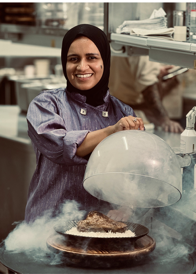 مديرة الطهاة نورة الغشيري