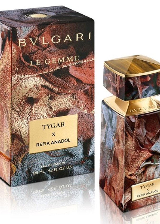 بولغري تتعاون مع فنان الوسائط الرقمية المتألق رفيق أناضول على إطلاق إصدار محدود من عطر  "لي جيمي تايغر"