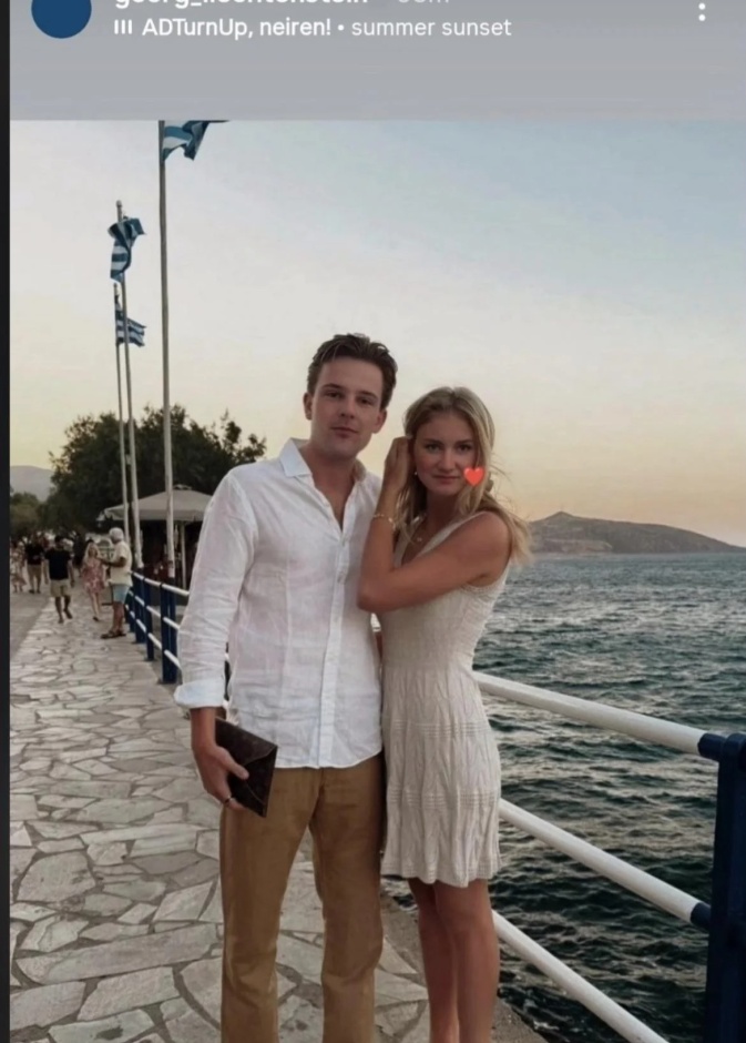 ولية عهد بلجيكا، الأميرة إليزابيث، والأمير جورج أمير ليختنشتاين