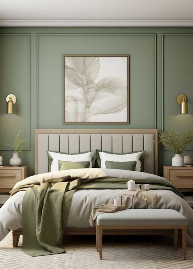 الأخضر المريمية هو لون يُلهم الإحساس بالتوازن والراحة الطبيعية