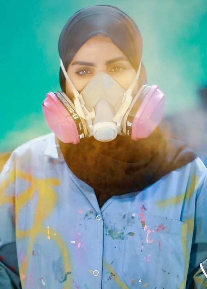  الفنانة نورة بن سعيدان من تصوير الفنان رافع