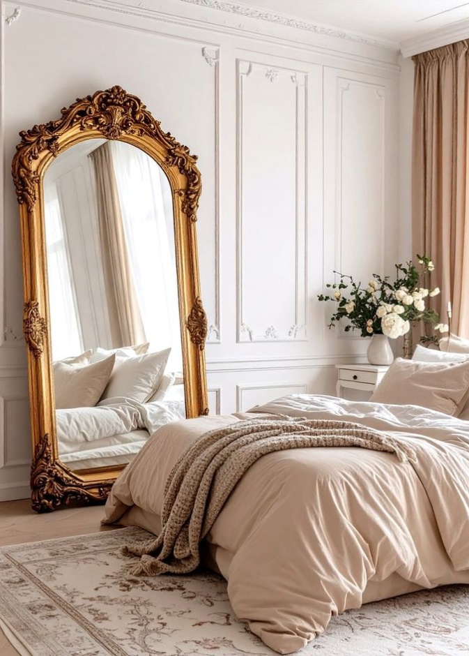 القطع العتيقة المستوحاة من الطراز الباريسي المذهب