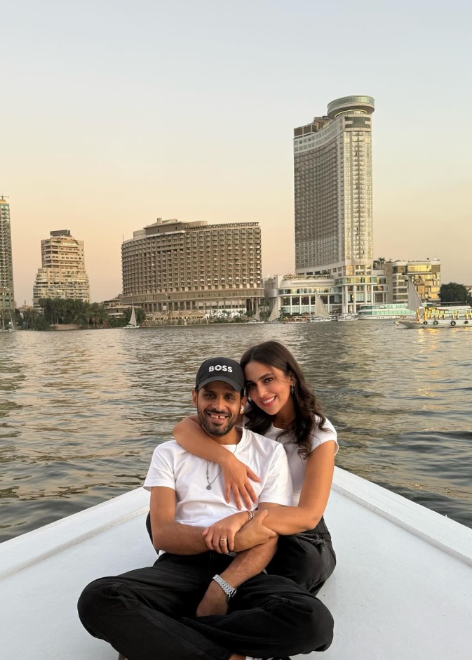 حمدي الميرغني وزوجته 