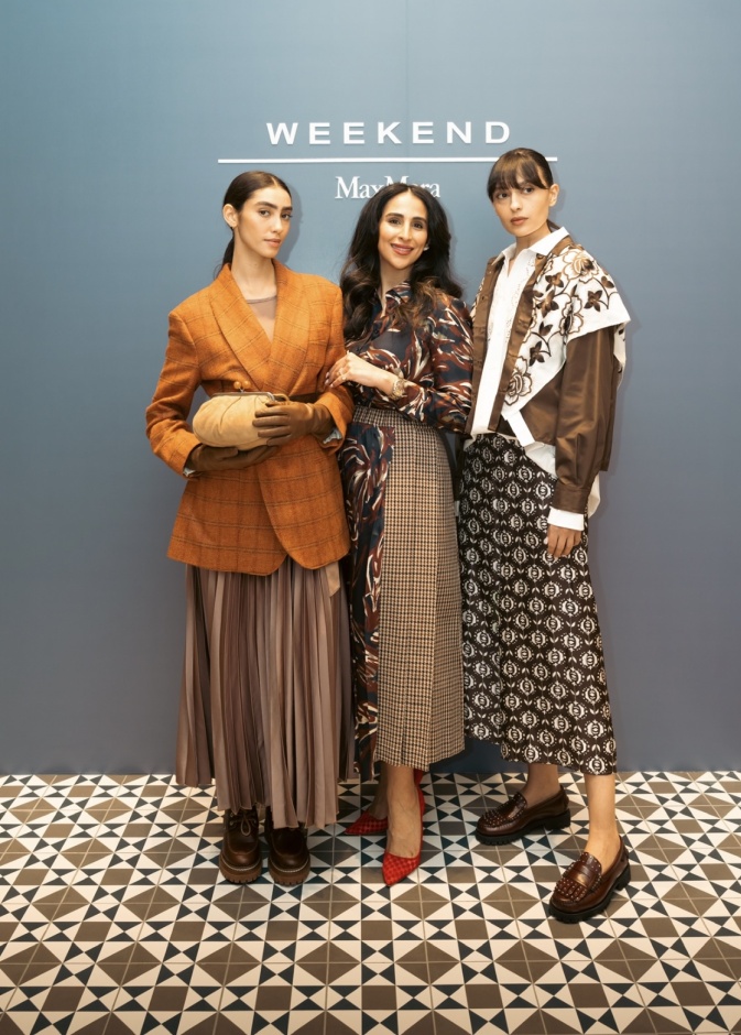 منسقة الأزياء الجوهرة الحاج في افتتاح متجر WEEKEND MAX MARA