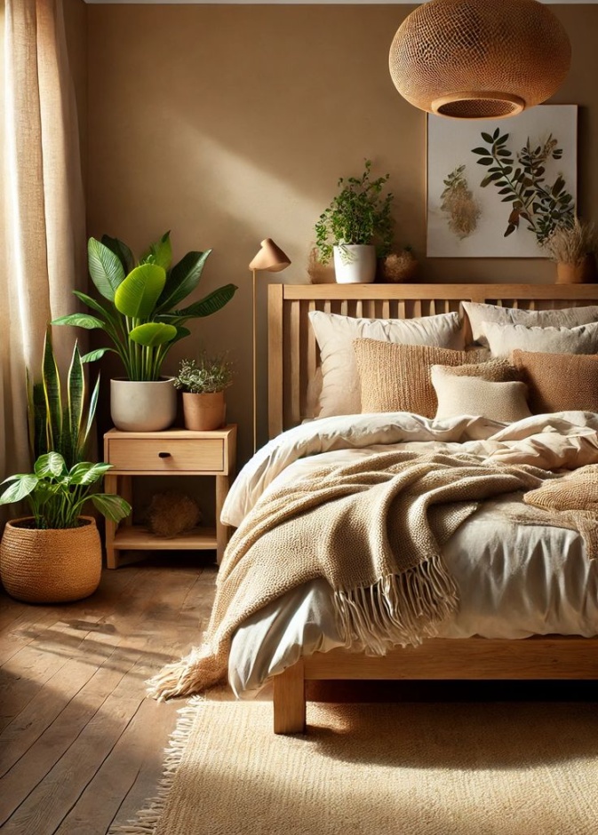 الخامات الطبيعية يمكنها تحويل المنزل من مكان بارد وجاف إلى مساحة مرحبة ودافئة