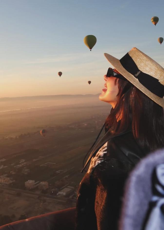 بسمة بوسيل في مغامرة بالأقصر مع أبنائها