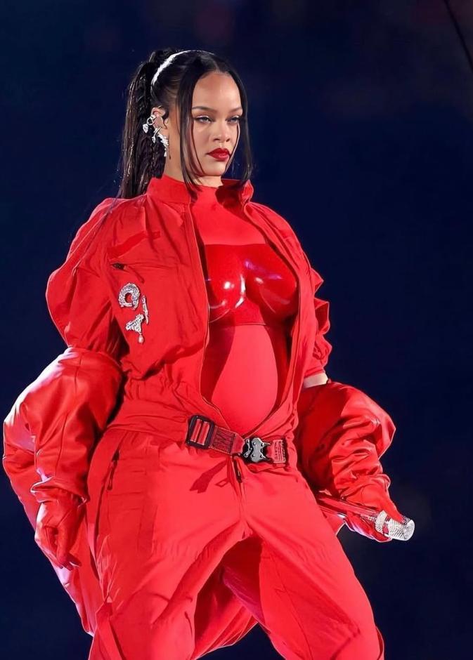 ريهانا خلال فترة حملها