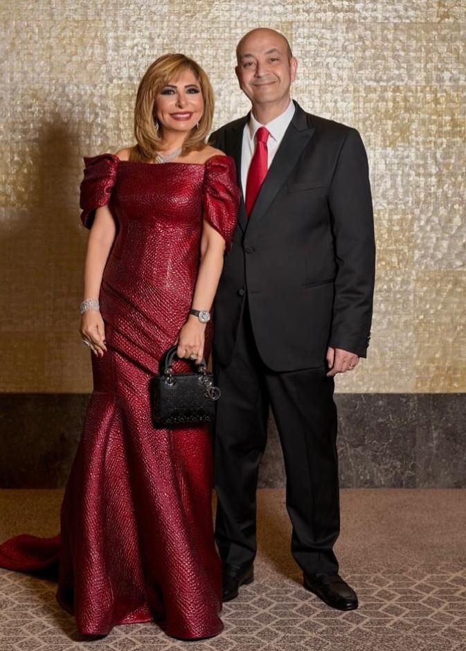 عمرو اديب ولميس الحديدي