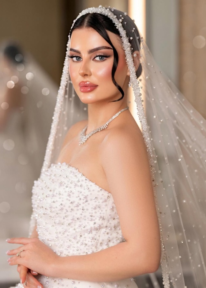 مكياج عروس من الميك اب ارتست لجين الغامدي