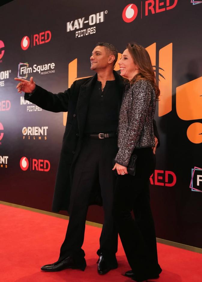 آسر ياسين في عرض فيلمه الجديد