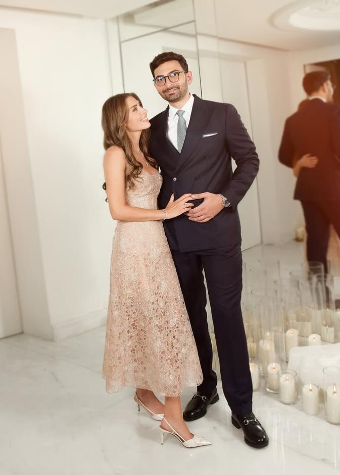 ابنة الاعلامية منى ابو حمزة خلال حفل خطوبتها