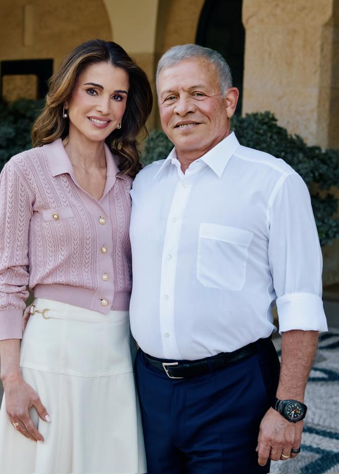 تهنئة رومانسية من الملكة رانيا للملك عبد الله