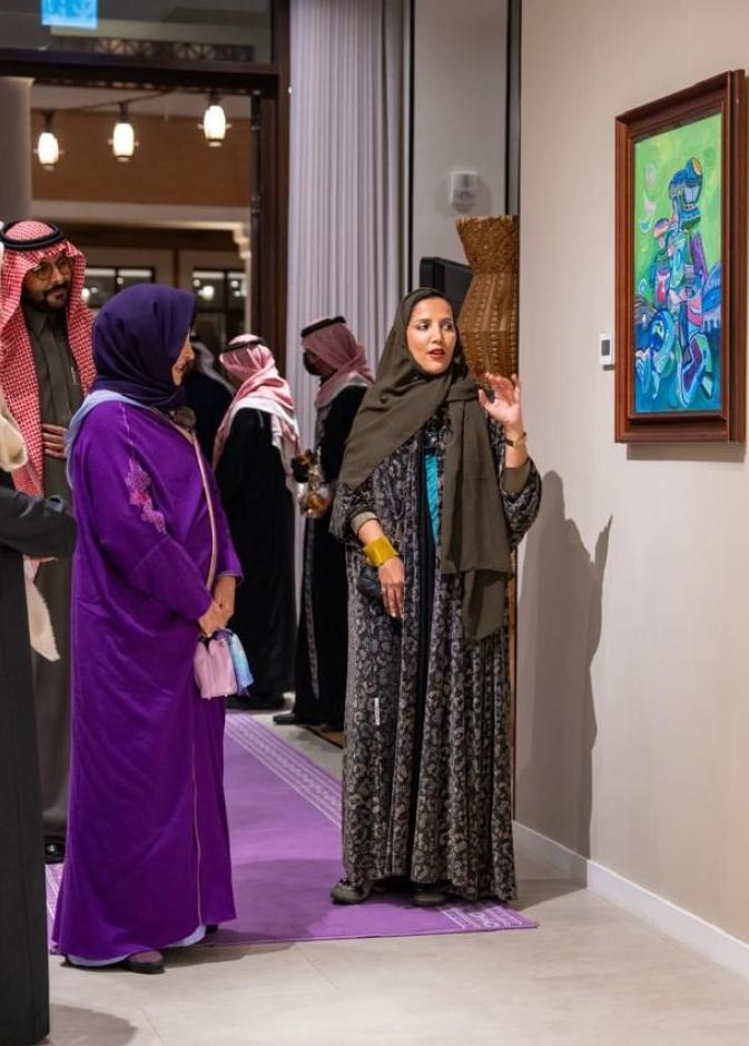 سمو الاميرة نورة بنت محمد راعي المعرض 