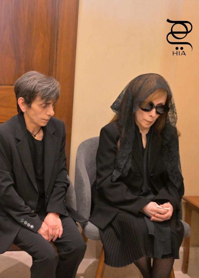 فيروز تتلقى العزاء في ابنها هلي الرحباني