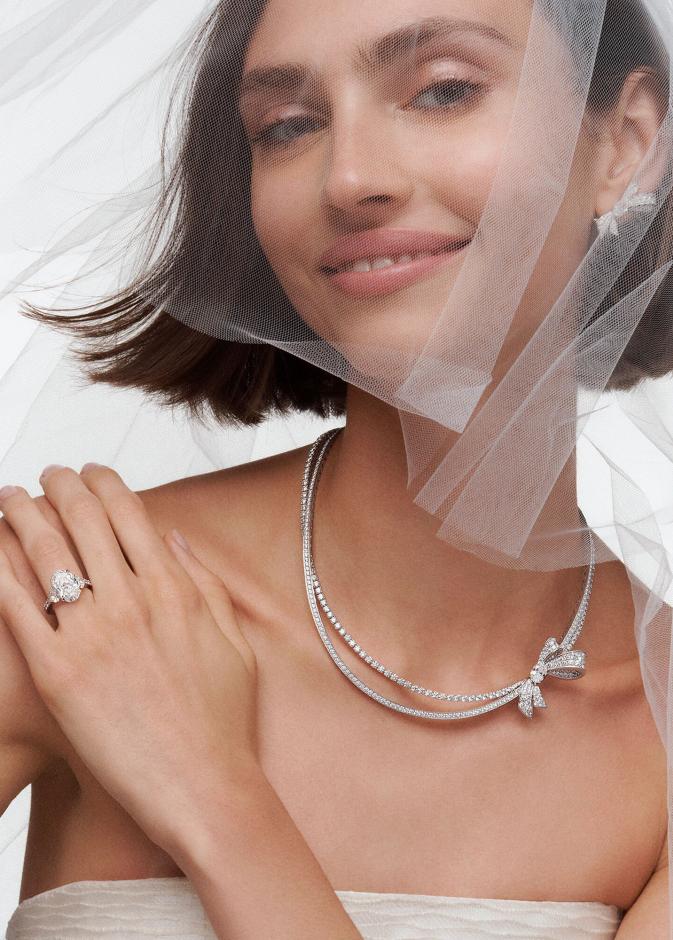 مجوهرات العروس الألماس من Graff.