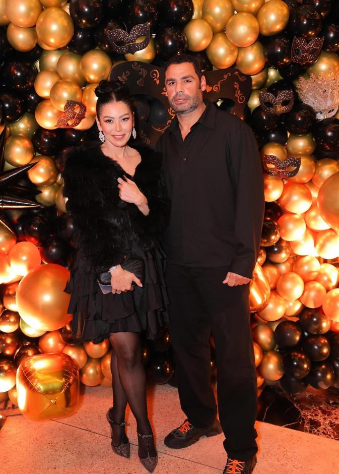 لقاء الخميسي وزوجها 