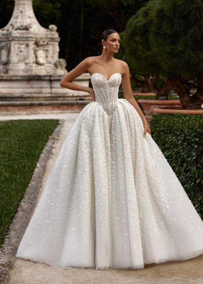 فستان زفاف بالباييت الناعم من دار أوسكانا موكا