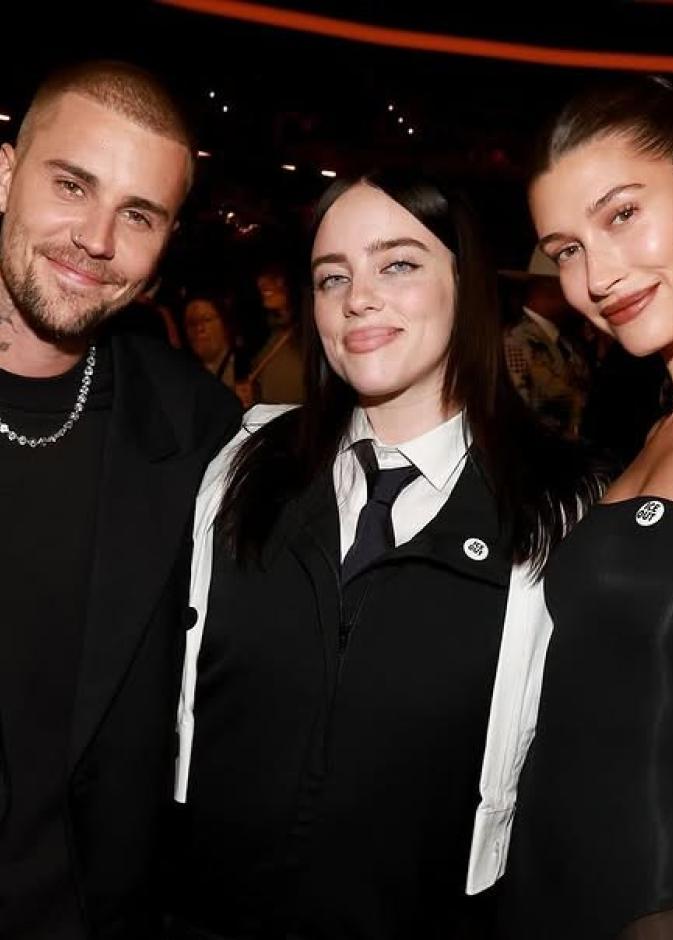 جاستن بيبر وهايلي بالدوين وبيلي إيليش