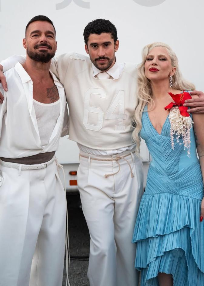 باد باني وليدي غاغا وريكي مارتن