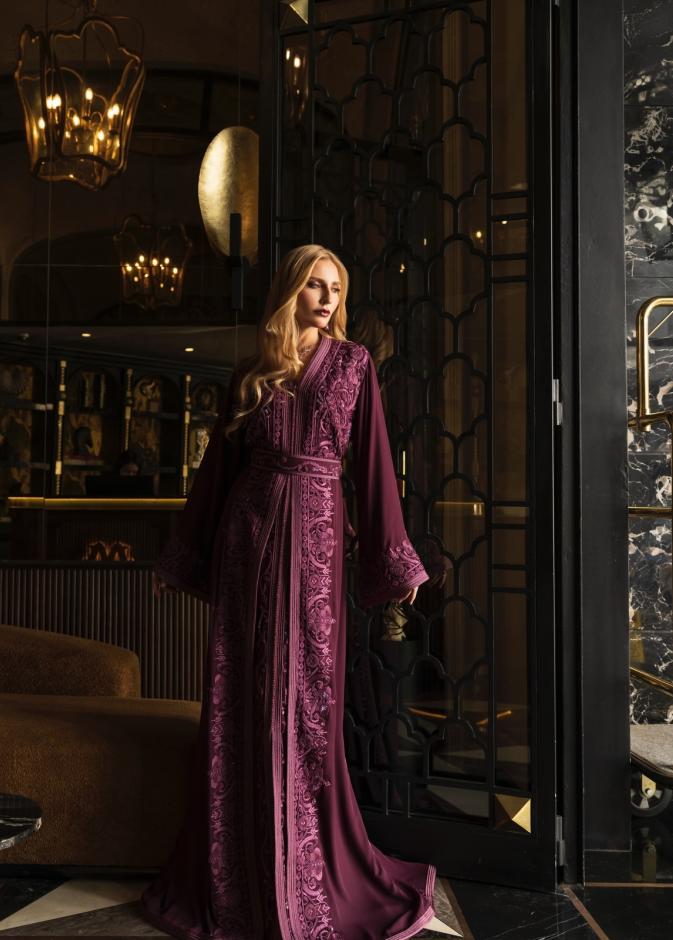 رقي تصميم القفطان من بشرى فيلالي الحلو